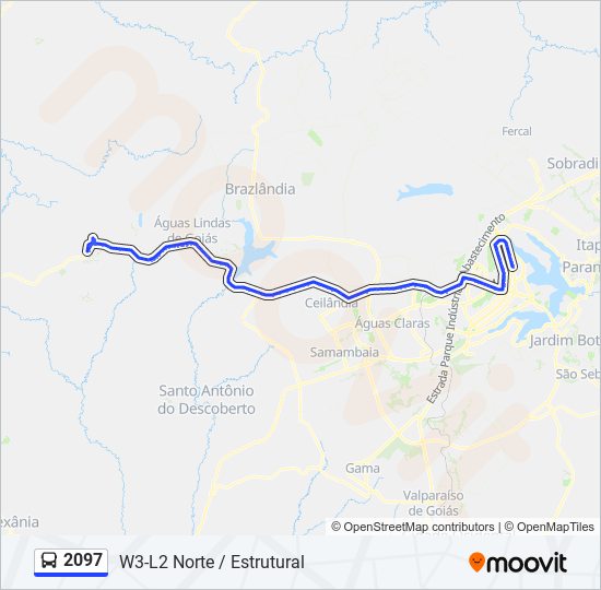 2097 bus Line Map