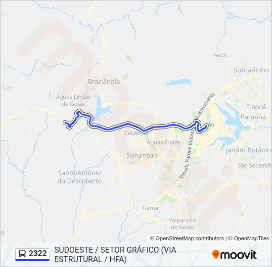 2322 Bus Line Map