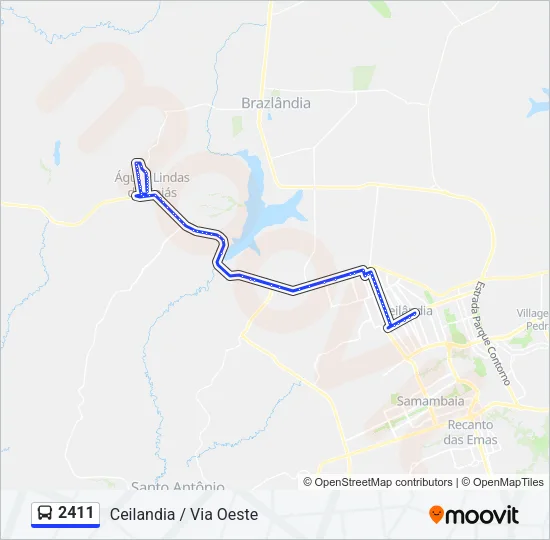 2411 Bus Line Map