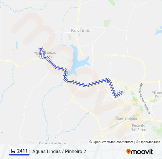 2411 Bus Line Map