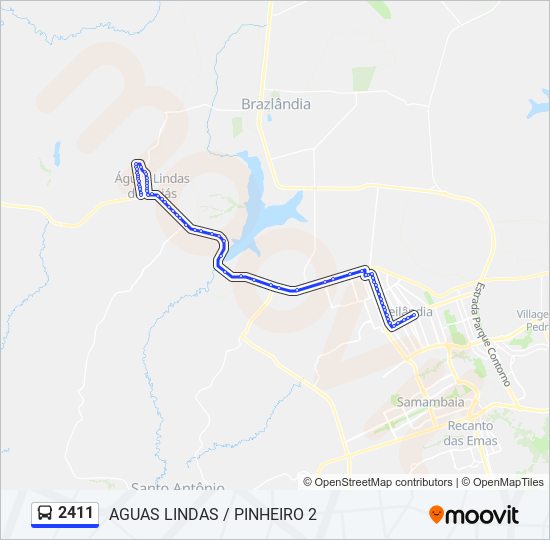 2411 bus Line Map