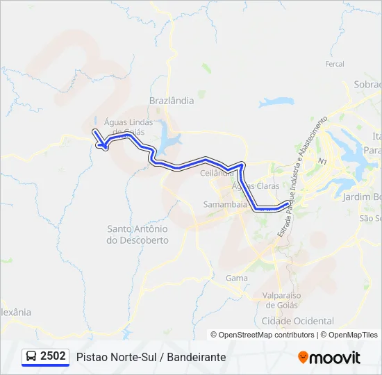 2502 Bus Line Map