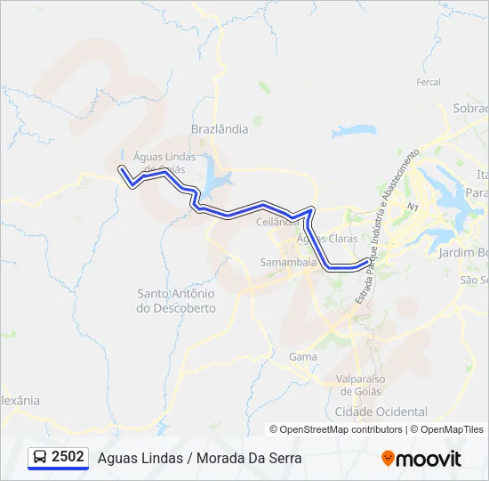 2502 Bus Line Map