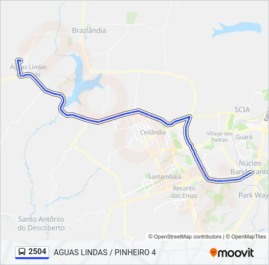 2504 Bus Line Map