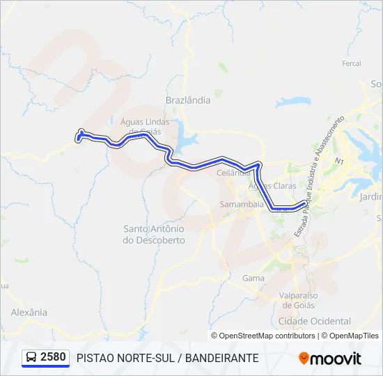 2580 Bus Line Map