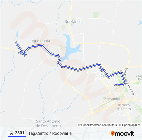 2801 Bus Line Map