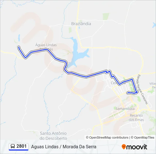 2801 Bus Line Map