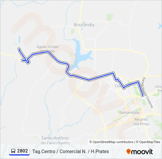2802 Bus Line Map