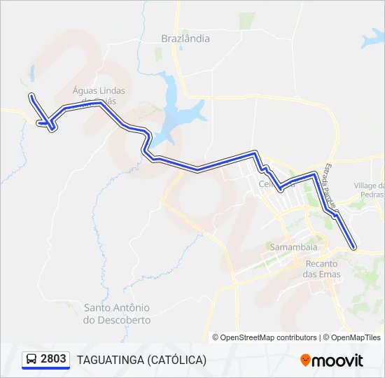 2803 Bus Line Map