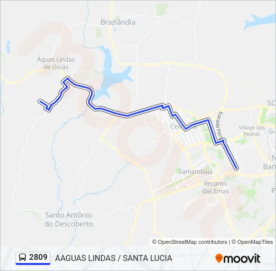 2809 Bus Line Map