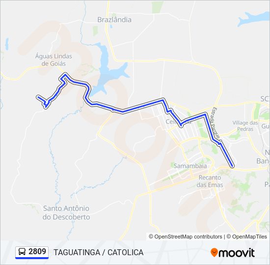 2809 bus Line Map