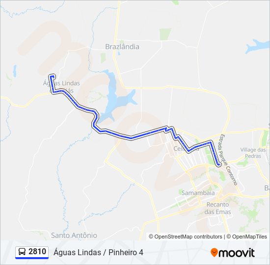 Mapa de 2810 de autobús