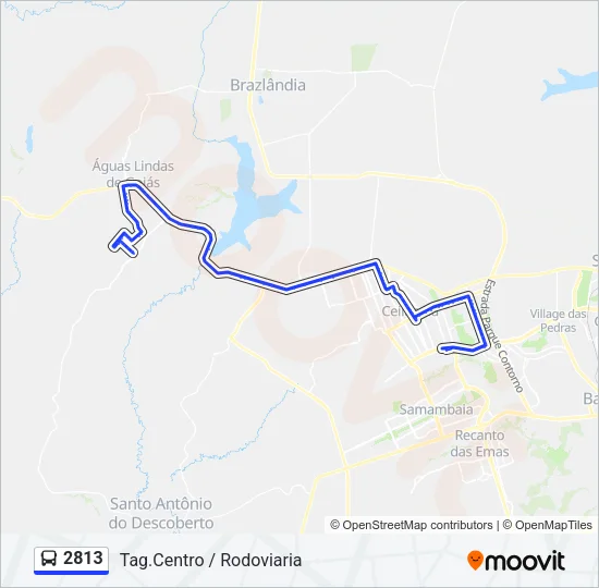 2813 Bus Line Map