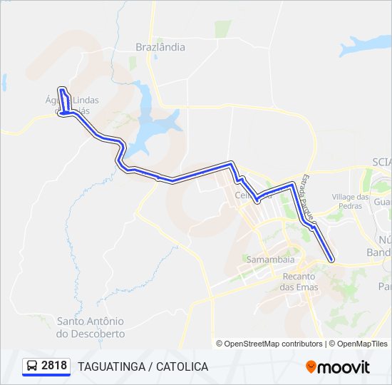 Mapa de 2818 de autobús