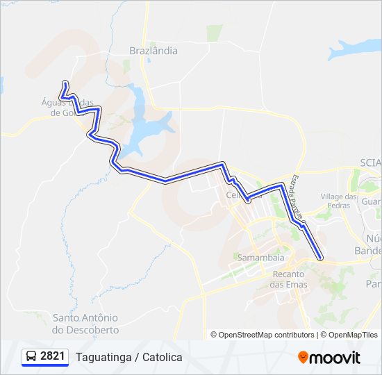 Mapa de 2821 de autobús