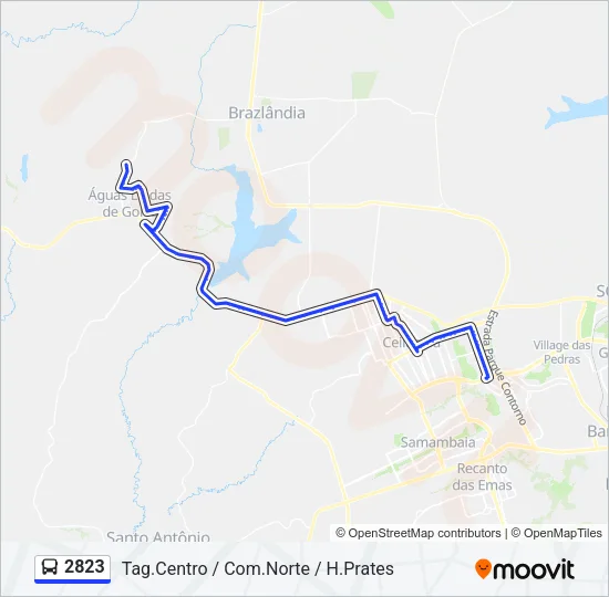 2823 Bus Line Map