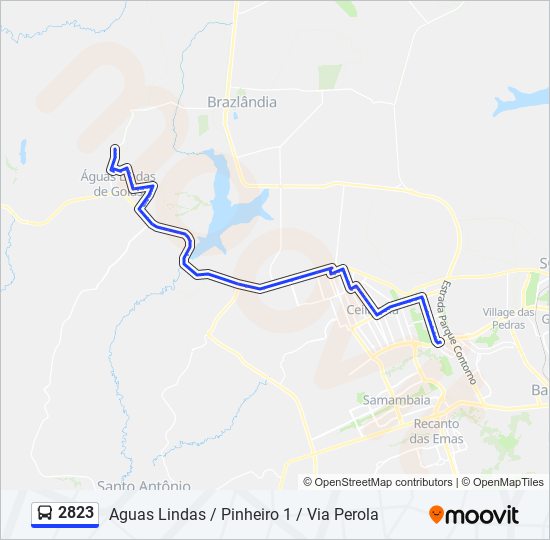 2823 bus Line Map