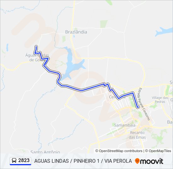 2823 bus Line Map