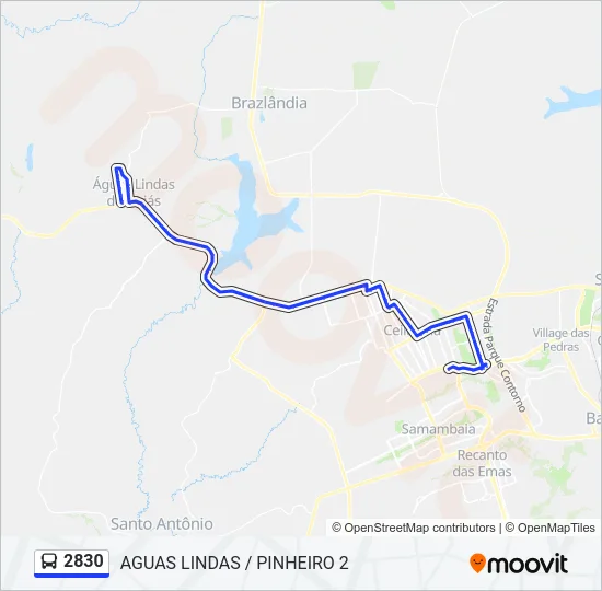 2830 Bus Line Map
