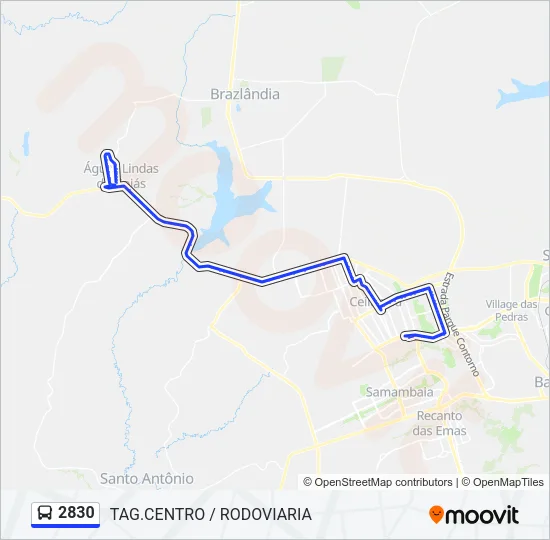 2830 Bus Line Map