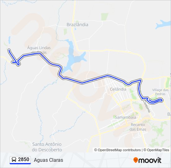 2850 bus Line Map