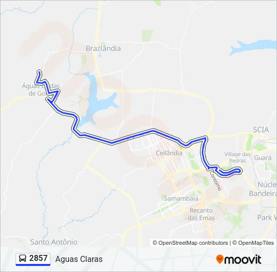 2857 Bus Line Map
