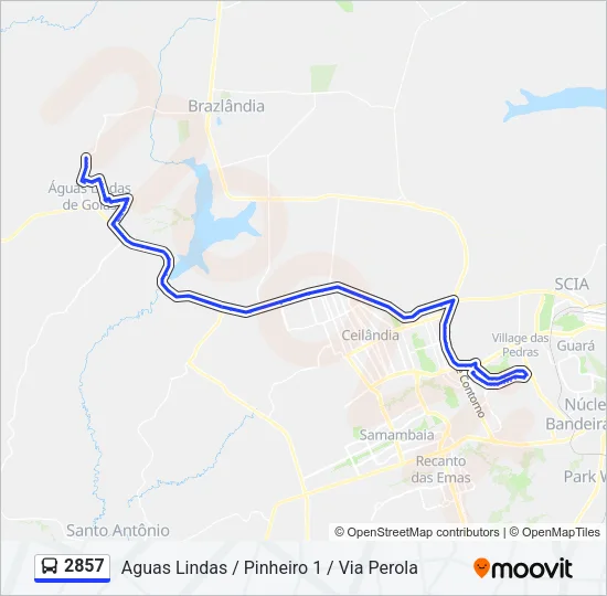 2857 Bus Line Map