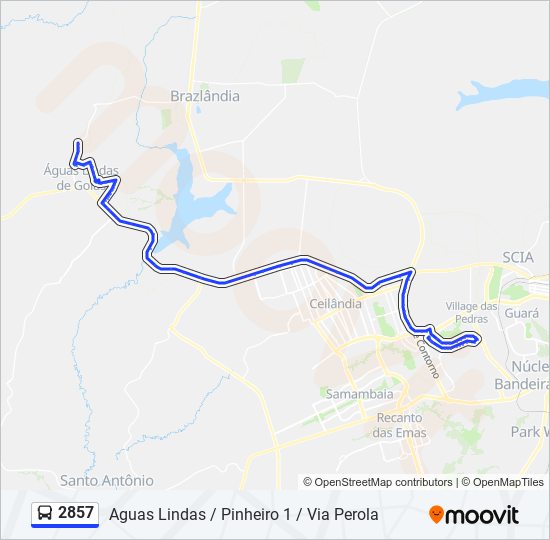 2857 Route: Schedules, Stops & Maps - Aguas Lindas / Pinheiro 1 / Via  Perola (Updated)