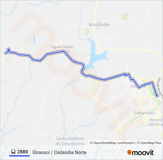 2880 Bus Line Map