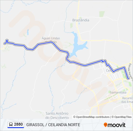 2880 bus Line Map