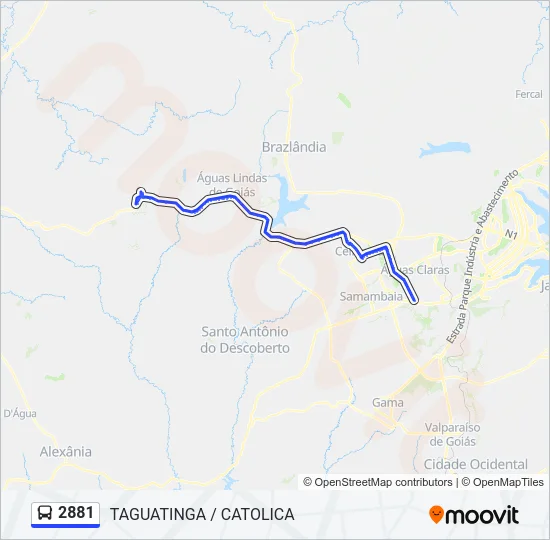 2881 Bus Line Map