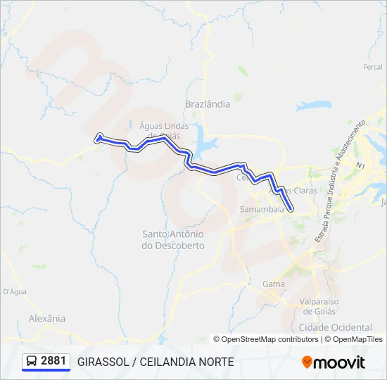 2881 Bus Line Map