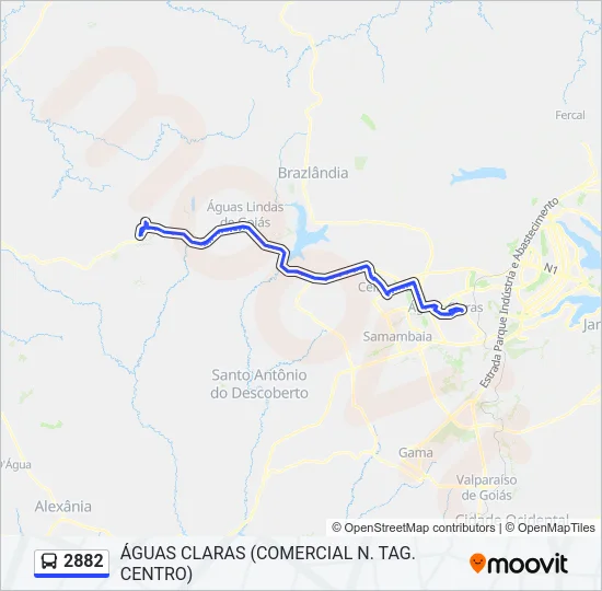 2882 Bus Line Map