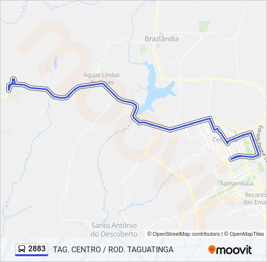 2883 bus Line Map