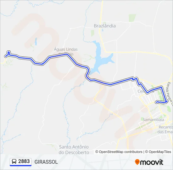 2883 Bus Line Map