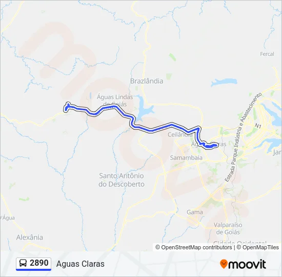 2890 Bus Line Map