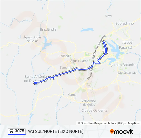 3075 Bus Line Map