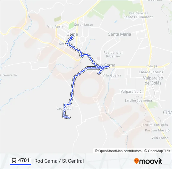 4701 Bus Line Map