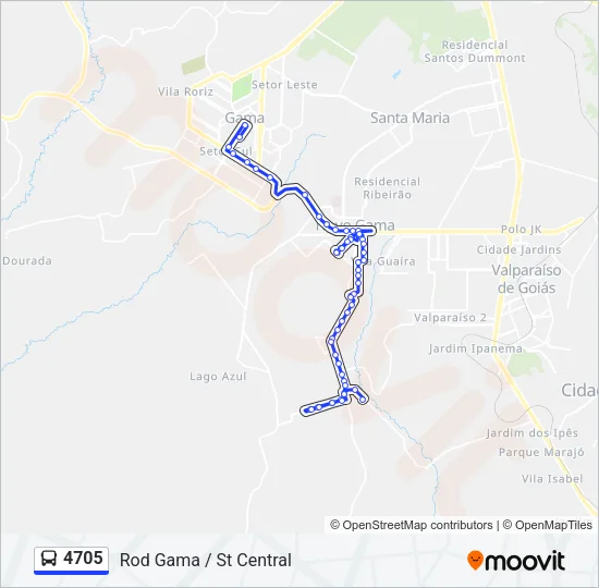 4705 Bus Line Map