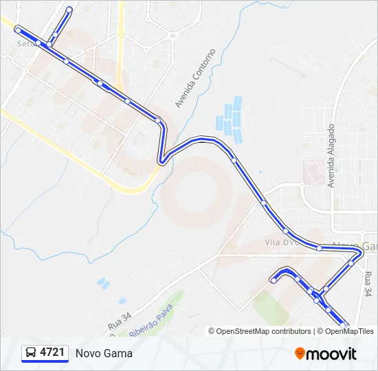 4721 Bus Line Map