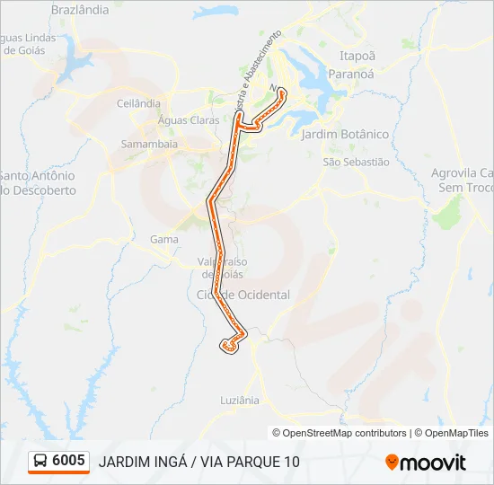 6005 Bus Line Map