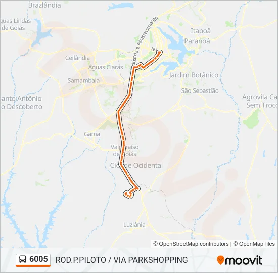 6005 Bus Line Map