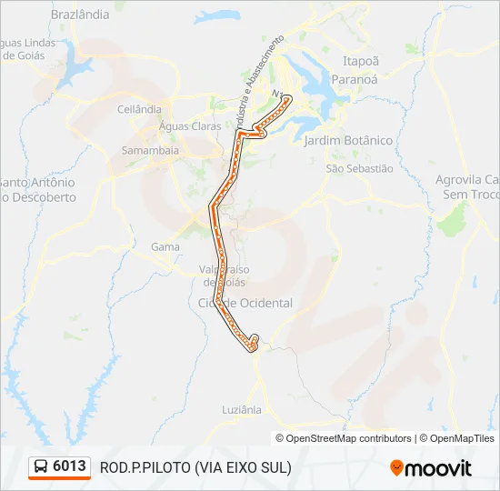 6013 Bus Line Map