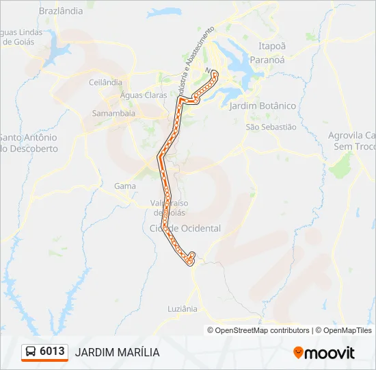 6013 Bus Line Map