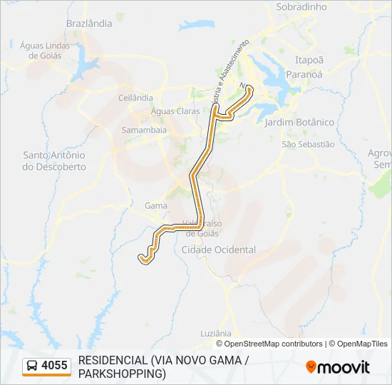 4055 Bus Line Map