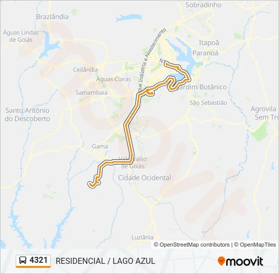 4321 Bus Line Map