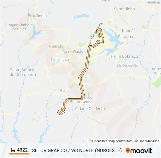 4322 Bus Line Map