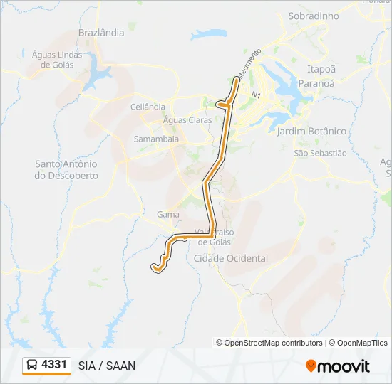 4331 Bus Line Map
