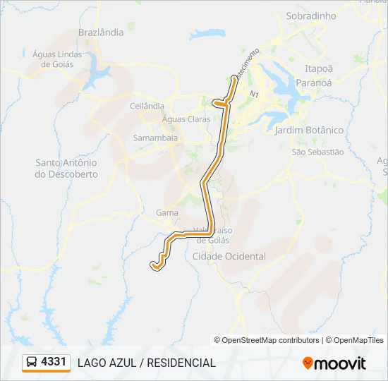4331 Bus Line Map