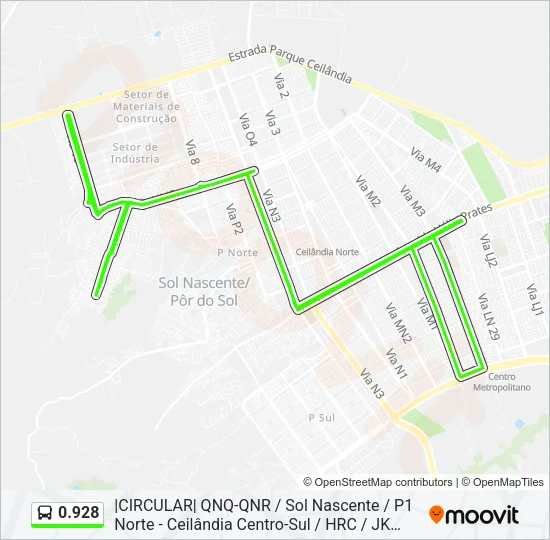 0.928 Bus Line Map